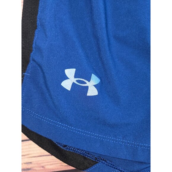 Under Armour Womens Lined Blue Athletic Shorts Large - Picture 5 of 7